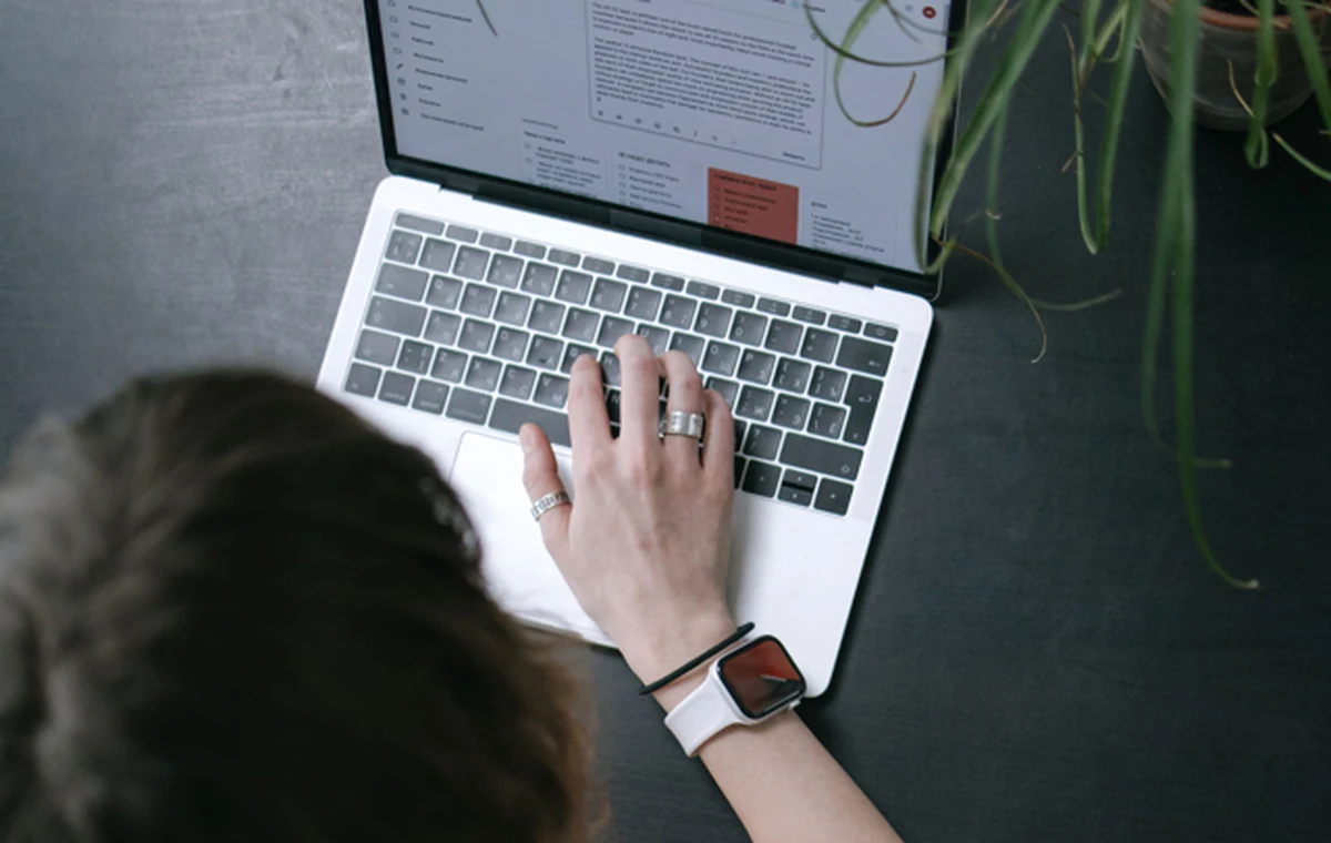Gmail inbox and email account workspace on a laptop