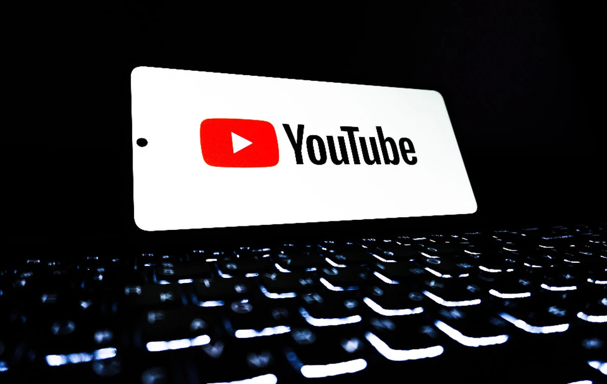 YouTube displayed on a digital device